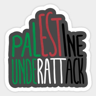 Palestine underattack Sticker